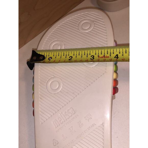 MLSA Melissa Rainbow Stripes Beach Slides NEW! US 8, EUR 39 - Picture 9 of 9